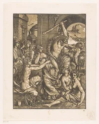Habgier aus dem Tempel der Musen vertrieben