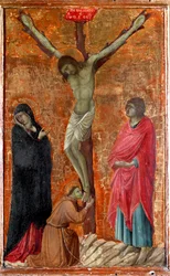 Kreuzigung mit dem heiligen Franz von Assisi