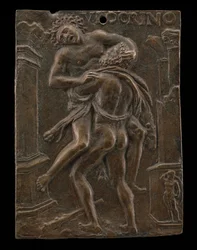 Herkules und Antäus, frühes 16. Jahrhundert
