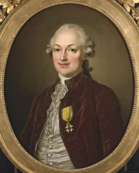 Porträt von Baron Erik Magnus Stael von Holstein (1749-1802), von Ulrika Fredrika Pasch