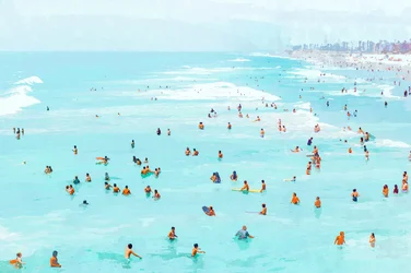 Türkiser Strandtag