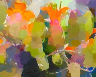 Lebendige abstrakte Blumen