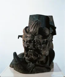Antigrazioso (Antigraceful), Gipskopf der Mutter des Künstlers