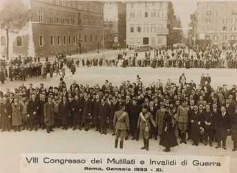 VIII. Kongress der Kriegsversehrten und Invaliden - Rom, Januar 1933