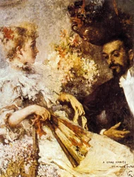 Italo Svevo (1861-1928) mit seiner Schwester