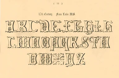 13. Jahrhundert. Aus lateinischem Manuskript, 1862