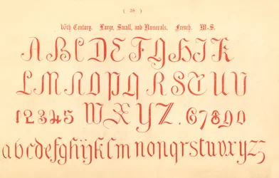 16. Jahrhundert. Groß, Klein und Ziffern. Französisch. MS., 1862
