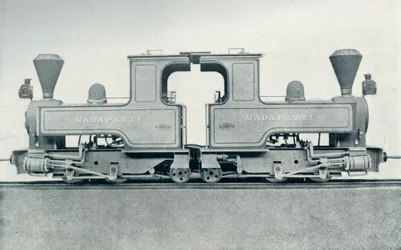 Eine Doppellokomotive, 1922