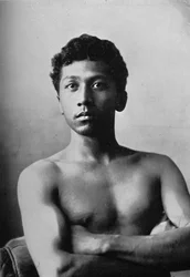 Ein hawaiianischer Jugendlicher, Honolulu, 1902