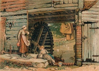 Eine Surrey-Wassermühle