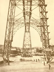 Eine Transportbrücke in Rouen, ca. 1930