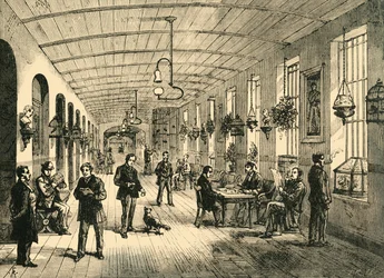 Eine Station im Bethlehem Krankenhaus, um 1878