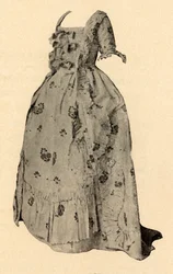 Ein Watteau-Kleid, Hochzeitsoutfit von Mrs. William West, 1752