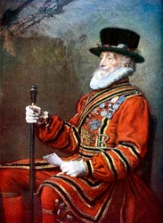 Ein Yeoman der Garde, um 1905