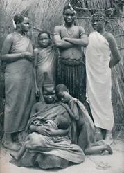 Eine Zulu-Familiengruppe