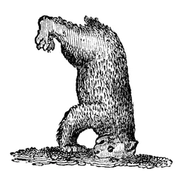 Ein Bär steht auf seinem Kopf, 14. Jahrhundert, 1833