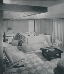 Ein kombiniertes Wohn- und Esszimmer, 1942