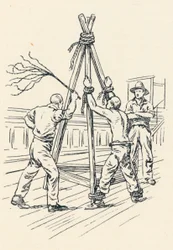 Ein Sträfling wird mit einer neunschwänzigen Katze ausgepeitscht, 1834, 1984