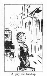 Ein graues altes Gebäude, 1940