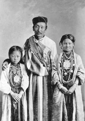 Porträt von Lepchas, Westbengalen, Indien, ca. 1910