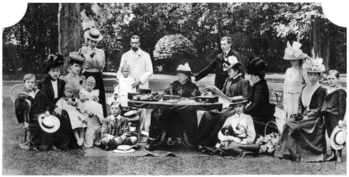 Eine königliche Familienfeier im Osborne House, Isle of Wight, ca. 1890-1900, 1935