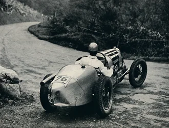 Ein Schleudern in Shelsey Walsh, 1937