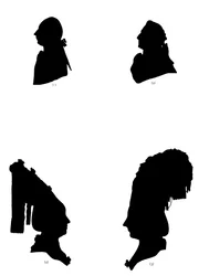 Eine Studie von vier Silhouetten, 1782 1912