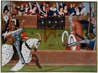 Ein Turnier, ca. 1350er Jahre, 1470