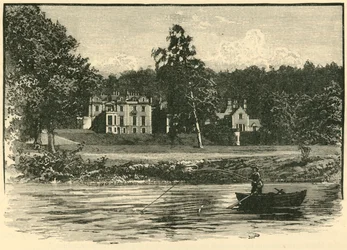Abbotsford, vom Fluss aus, 1898