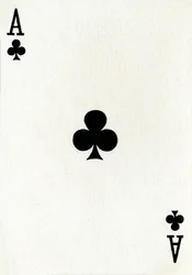 Kreuz-Ass aus einem Kartenspiel von Goodall & Son Ltd., ca. 1940