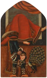 Akrobat und ein Pfau, ca. 1825