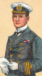 Admiral Teddy Evans, 1881-1957, britischer Marineoffizier und Antarktisforscher, 1916