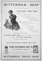 Werbung für Cosmo Buttermilk Toilettenseife, 1894