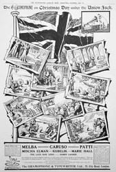 Werbung für die Gramophone and Typewriter Co, 1906