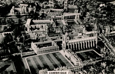 Luftaufnahme von Cambridge, 1939
