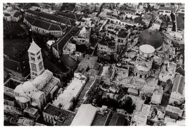 Luftaufnahme der Grabeskirche, Jerusalem, Palästina, aus einem Zeppelin, 1931-1933