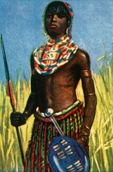 Afrikanischer Krieger, ca. 1928