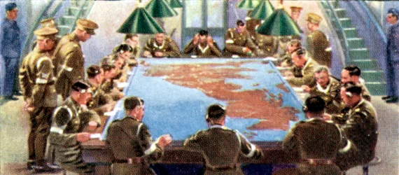 Luftschutzmaßnahmen, Zigarettenkarte, britisch