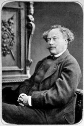 Alexandre Dumas der Jüngere, französischer Schriftsteller, ca. 1865-1895