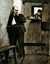 Alfred Dreyfus im Gefängnis