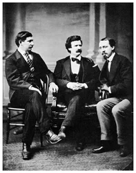 Alfred Townsend, Mark Twain und David Gray, 1871 1955