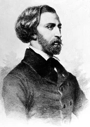 Alfred de Musset (1810-1857) französischer Dichter und Schriftsteller, ca. 1854