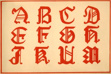 Alphabet, Buchstaben A-M, Großbuchstaben