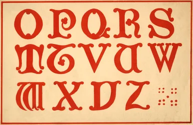 Alphabet, Buchstaben O-Z, Großbuchstaben