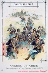 Amerikanische Armee in Yang-Tsoum, China, Boxeraufstand, 6. August 1900