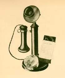 Ein automatischer Telefonempfänger, ca. 1930