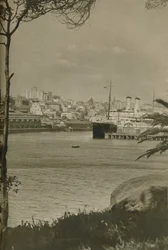 Ein Orient-Liner im Woolloomooloo Bay, 1937