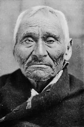Ein alter Tlingit-Indianer aus Alaska, 1912