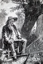 Ein älterer Fischer