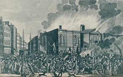 Eine genaue Darstellung des Brennens, Plünderns und Zerstörens von Newgate durch die Aufständischen